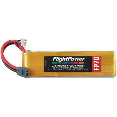 FlightPower LiPo FP70 3S 11.1V 5000mAh 70C Star Plug FPWP7503