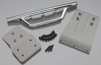 RPM Chrome Front Bumper & Skid Plate for the Traxxas Slash 4x4  RPM80023