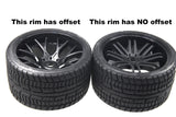 Sweep Racing Terrain Crusher Off Road Belted Black Monster Truck Tires (2) SWSRC1002B