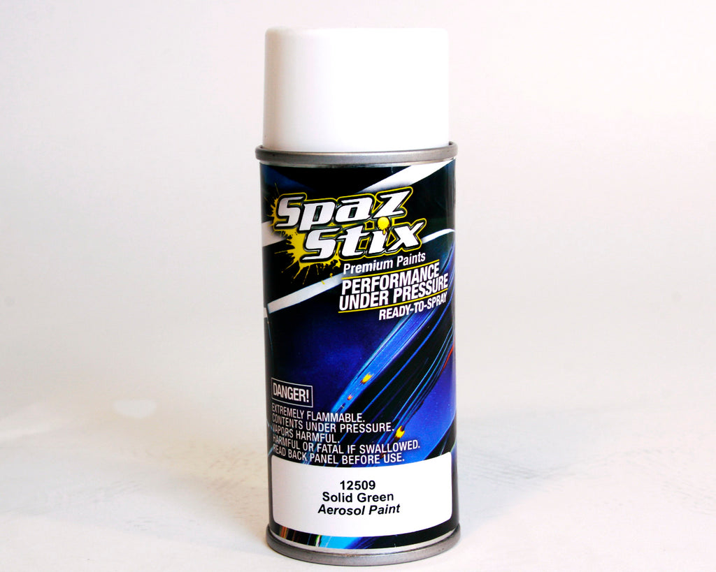 Spaz Stix Solid Green Aerosol Paint 3.5oz SZX12509