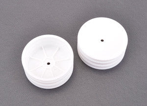 Schumacher U4368 Front Hex Wheel White 2wd (1 Pair)